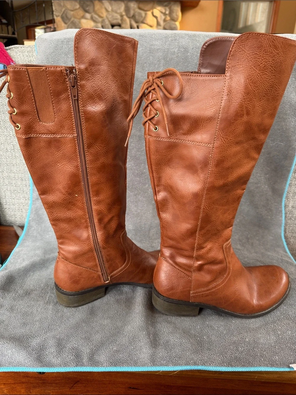 Arizona Jean Company Tall Cognac Over-The-Knee Boots